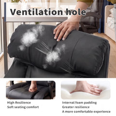 375LBS Big & Tall Heavy Duty Ergonomic Office Chair – Reclining Executive Desk Chair