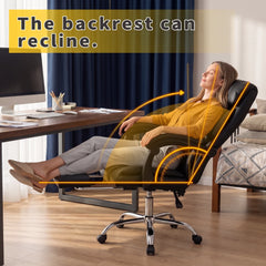 375 lbs Big & Tall Ergonomic Office Chair – Heavy-Duty Reclining Desk Chair