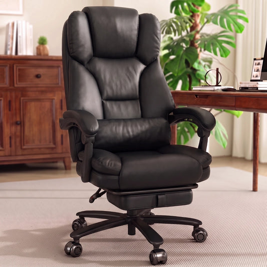400 LBS Big & Tall Heavy Duty Ergonomic Reclining Office Chair with Footrest