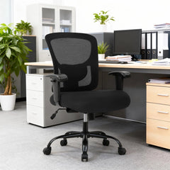400 lbs Big & Tall Office Chair – Wide Seat Ergonomic Computer Desk Chair with Lumbar Support