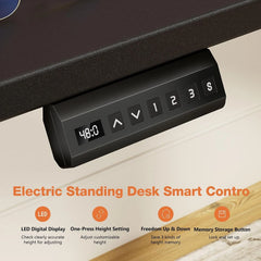 40–63 Inch Electric Standing Desk – Height Adjustable Computer Desk for Home Office