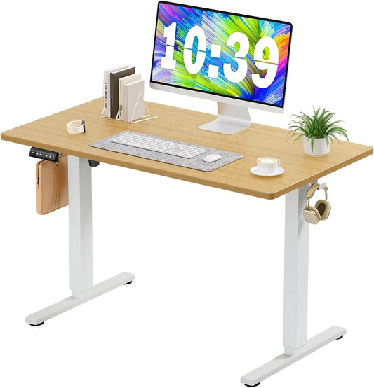 40–63 Inch Electric Standing Desk – Height Adjustable Computer Desk for Home Office