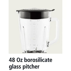 Mainstays 5-Gang Glasmixer mit 48 Oz Krug und Eiszertrümmerungs-Motor