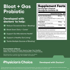 Physician's Choice Gut Guardian Bundle: Advanced Gut Health Support with 60 Billion Probiotic + Digestive Enzymes + Bloat & Gas Probiotic