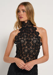 Lioness Trophy Maxi Dress in Noir