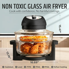 Granitestone 16 Quart Extra Large Air Fryer - Oil-Less Crispy Cooking for Healthier Meals