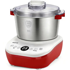 AIZIYO DoughChief 7Qt Elektrische Teigknetmaschine mit Fermentierfunktion, Teigmaschine mit Schüssel aus 304er Edelstahl, Mikrocomputersteuerung, nach oben gerichtetes Touchpanel, leicht zu reinigen für Brot & Pizza