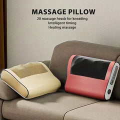 Neck massage pillow, with 20 neck kneading heads and a 6-key control panel including neck, shoulders, waist, back and legs. It is very suitable for office workers and the elderly. It is the best gift for parents, friends and lovers.