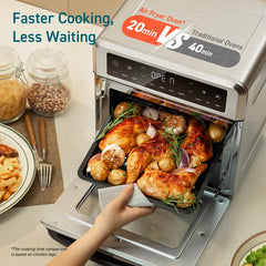 COSORI R121 11-in-1 Air Fryer Oven , 13Qt Small Footprint Airfryer combo with Rotisserie, Toast, Bake, Roast, Reheat Functions and more, Recipe Book & 6 Accessories Included, Perfect for Small Contertop DealsForYouDays, SummerWins