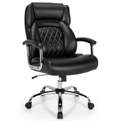 500 lbs Big & Tall Office Chair – High Back Adjustable Leather Task Chair