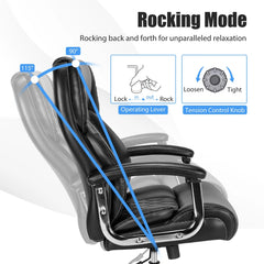 500 lbs Big & Tall Office Chair – High Back Adjustable Leather Task Chair