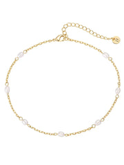 PAVOI Bracelet de cheville délicat à maillons plaqué or 14 carats pour femme - Bijoux de cheville réglables