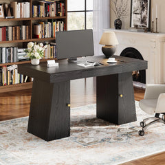 55 x 27.5 Modern Computer Desk with Drawers – Large Home Office & Gaming Desk