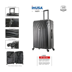 Bagage à main InUsa Vasty, rigide et léger, 28 pouces