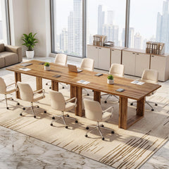 63 Farmhouse Solid Wood Executive Desk – Rectangular Computer & Writing Table