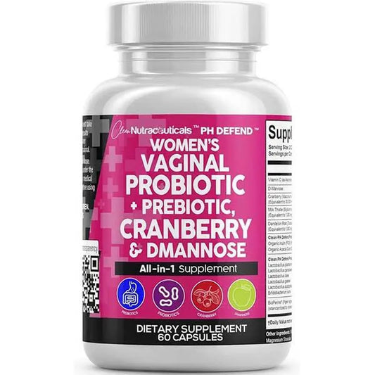 Vaginal Probiotics with Prebiotics & Cranberry