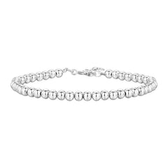 PAVOI Beaded Bracelet for Women - 14K Gold Plated Lightweight Womens Ball Bracelet - Gold Bracelets Cute Stackable Jewelry