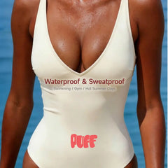 PUFF Adhesive Bra – No.1 Push-up Sticky Bra, Waterproof & Sweat-proof Invisible Bra, Reusable Silicone Adhesive Bra for Women, Includes Storage Board & Replaceable Pads
