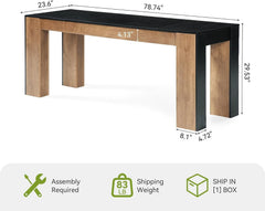 78.7" Extra Long Two Person Computer Desk – Heavy-Duty Double Office Work Desk