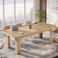 79" Extra Long Two Person Computer Desk – Modern Double Home Office Work Desk