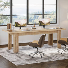 79" Extra Long Two Person Computer Desk – Modern Double Home Office Work Desk