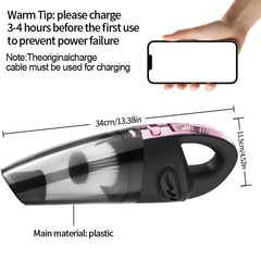 Mini Cordless Handheld Vacuum Cleaner  Powerful Suction for Home & Car Cleaning  Perfect for Pet Hair, Dust, Crumbs & Small Messes  Lightweight, Portable & Wireless with Multiple Attachments | Quick Clean Anytime Anywhere
