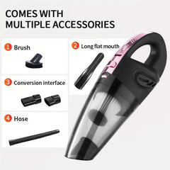 Mini Cordless Handheld Vacuum Cleaner  Powerful Suction for Home & Car Cleaning  Perfect for Pet Hair, Dust, Crumbs & Small Messes  Lightweight, Portable & Wireless with Multiple Attachments | Quick Clean Anytime Anywhere