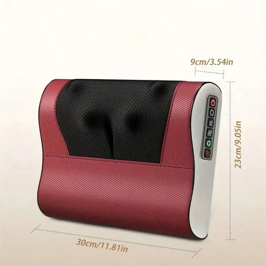 Neck massage pillow, with 20 neck kneading heads and a 6-key control panel including neck, shoulders, waist, back and legs. It is very suitable for office workers and the elderly. It is the best gift for parents, friends and lovers.