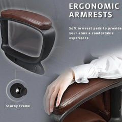 Adjustable High Back PU Leather Executive Office Chair – 360° Swivel Desk Chair