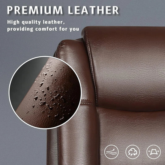 Adjustable High Back PU Leather Executive Office Chair – 360° Swivel Desk Chair