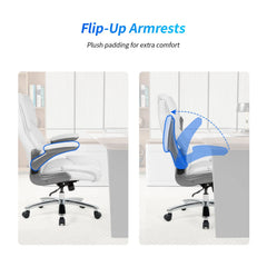 Big & Tall 400 lbs Executive Office Chair – Adjustable Leather Desk Chair with Armrests
