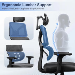 Big & Tall Ergonomic Office Chair – Reclining Heavy-Duty Desk Chair for Long Hours