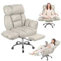 Big & Tall Executive Office Chair with Footrest – High Back Ergonomic Desk Chair
