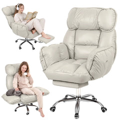 Big & Tall Executive Office Chair with Footrest – High Back Ergonomic Desk Chair