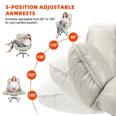 Big & Tall Executive Office Chair with Footrest – High Back Ergonomic Desk Chair