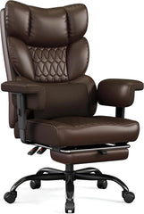 Big & Tall Executive Office Chair with Footrest – High Back Ergonomic Desk Chair