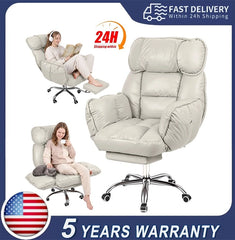 Big & Tall Executive Office Chair with Footrest – High Back Ergonomic Desk Chair