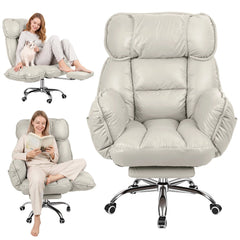 Big & Tall Executive Office Chair with Footrest – High Back Ergonomic Desk Chair