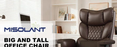 Big & Tall Executive Office Chair with Footrest – High Back Ergonomic Desk Chair