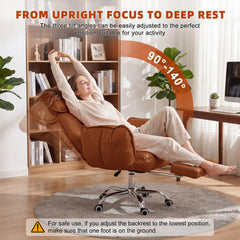 Big & Tall Executive Office Chair with Footrest – High Back Ergonomic Desk Chair