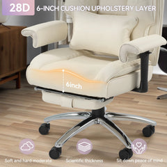 Big & Tall Massage Office Chair with Heat – 6-Point Vibration Reclining Ergonomic Desk Chair
