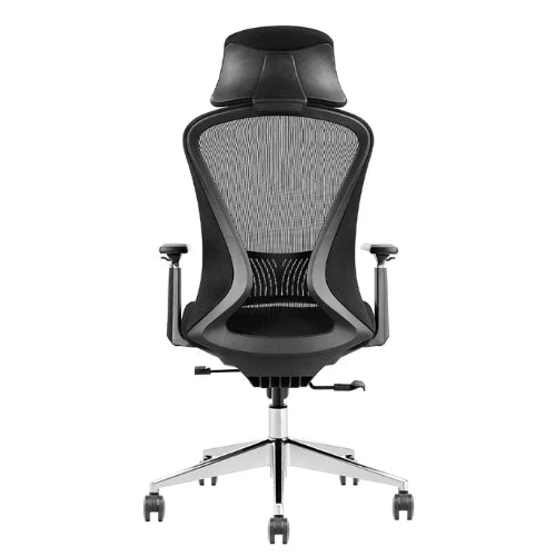 Black Ergonomic Mesh Office Chair – Adjustable Lumbar Support Swivel Desk Chair