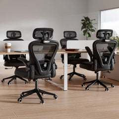 Black Ergonomic Mesh Office Chair with Lumbar Support – Computer & Desk Chair