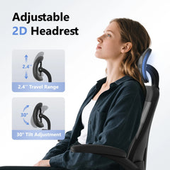 Black Ergonomic Mesh Office Chair with Lumbar Support – Computer & Desk Chair
