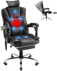 YODOLLA Ergonomic Reclining Office Chair with Heat & Massage – High Back Desk Chair
