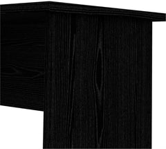 Black Woodgrain Desk with 4 Drawers – Stylish Home Office & Computer Desk