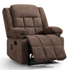 CANMOV 350 lb Manual Massage Recliner Chair with Heat, Storage & Cup Holders
