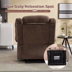 CANMOV 350 lb Manual Massage Recliner Chair with Heat, Storage & Cup Holders