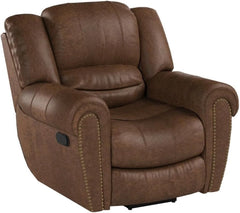 CANMOV Leather Recliner Chair – Classic Traditional Manual Reclining Sofa Chair
