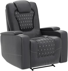 CANMOV Power Recliner Chair with USB Ports & Cup Holders, Home Theater Seating